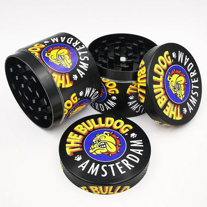 50mm Metal Dog Herb Grinder — 4-Layer Manual Spice, Pepper & Tobacco Mill for Smoking Accessories