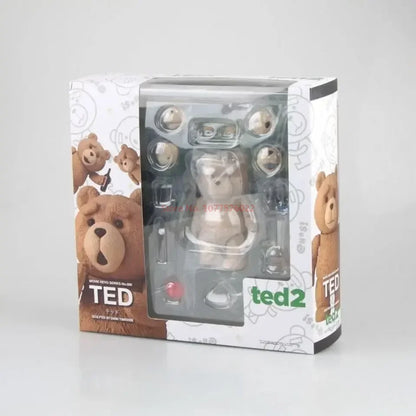 Ted 2 Action Figure — BJD Teddy Bear Collectible, Yamaguchi Revoltech No.006 Movie Model Doll Toy Gift