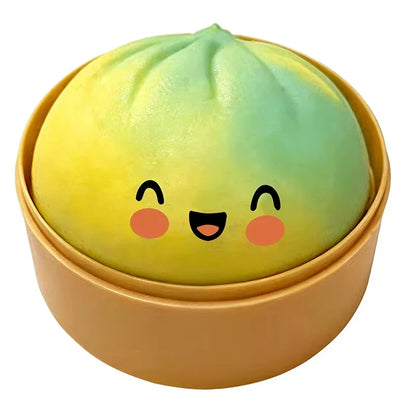 Simulation Dumpling Slow Rebound Stress Ball – Soft Squeeze Decompression Toy for Home, Office Decor & Birthday Gift for Kids & Adults