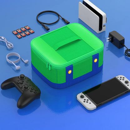 Large Storage Case for Nintendo Switch OLED — Portable Carrying Bag for Console, Pro Controller & Switch/Switch Lite Accessories