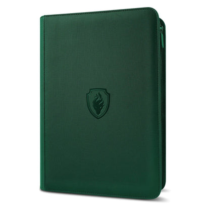 9-Pocket Trading Card Binder - 360-Card Zipper Album with Premium PU Cover
