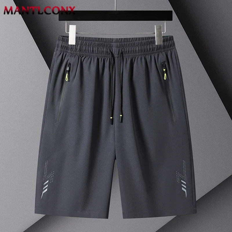 Men's Summer Sport Shorts – Cool Running, Gym & Fitness Training Shorts in Black and Gray