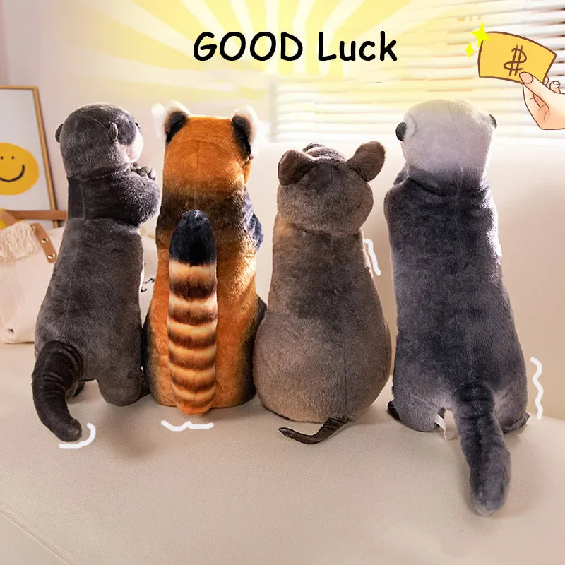 Blessing Animal Plush Toys — Red Panda, Sea Otter, Kangaroo & Otter Stuffed Gifts