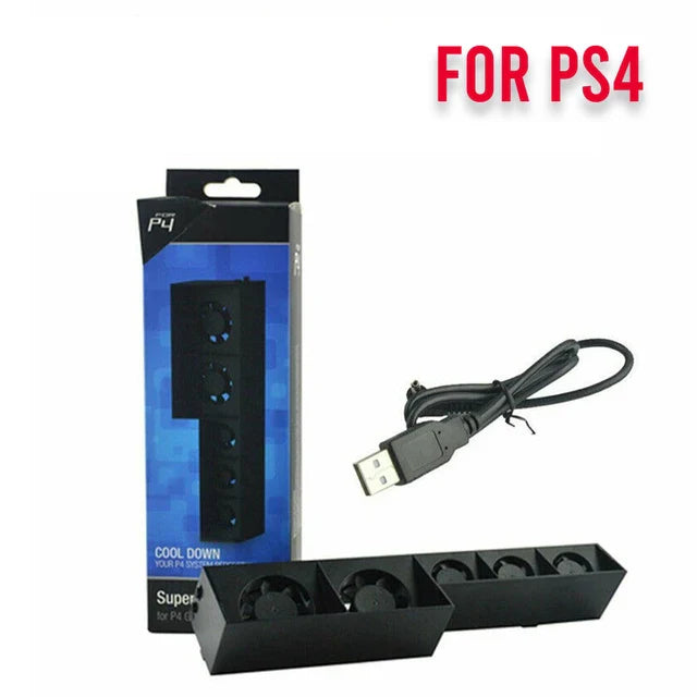 PS4 Pro & Slim Cooling Fan Stand – Game Console Cooler Base Support Holder Accessory for PlayStation 4 System