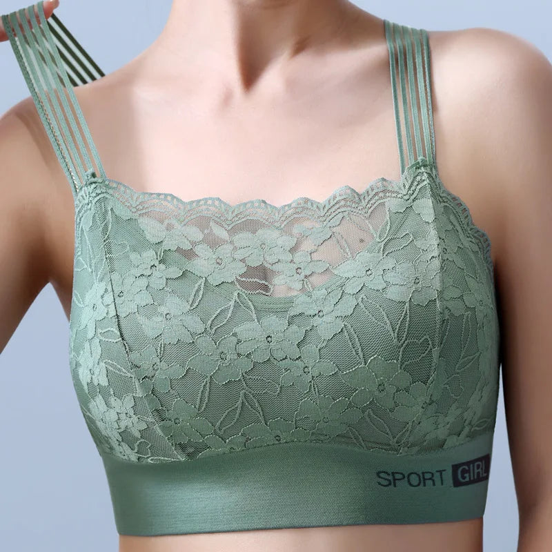Women’s Sexy Lace Seamless Bra — Large Size Comfortable Breathable Sports Sleep Tube Top