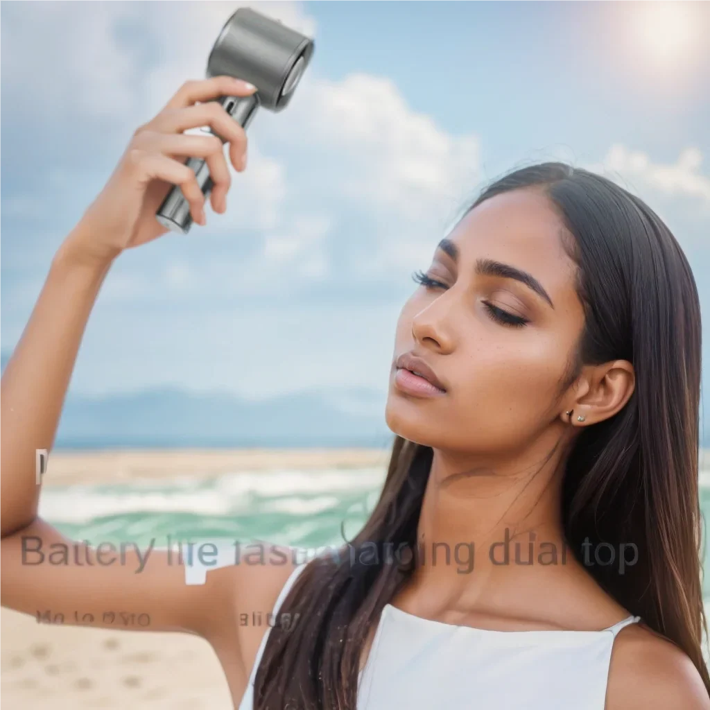 Portable Mini Bladeless Hand Fan – USB Rechargeable Handheld Personal Fan with 120-Speed High-Speed Airflow, Electric Cooling Fan