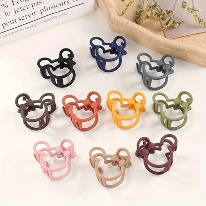 5/10PCS Mickey Ear Hair Clips - Hollow Geometric Cartoon Hair Accessories for Parties, Holidays & Gifts