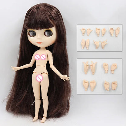 ICY DBS Blythe Doll 1/6 BJD Jointed Body — 30cm White Skin Anime Doll with Shiny & Matte Face, Special Price Gift Toy