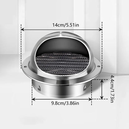 Stainless Steel Wall & Ceiling Air Vent Cover – Waterproof Exhaust Grille for Heating & Cooling