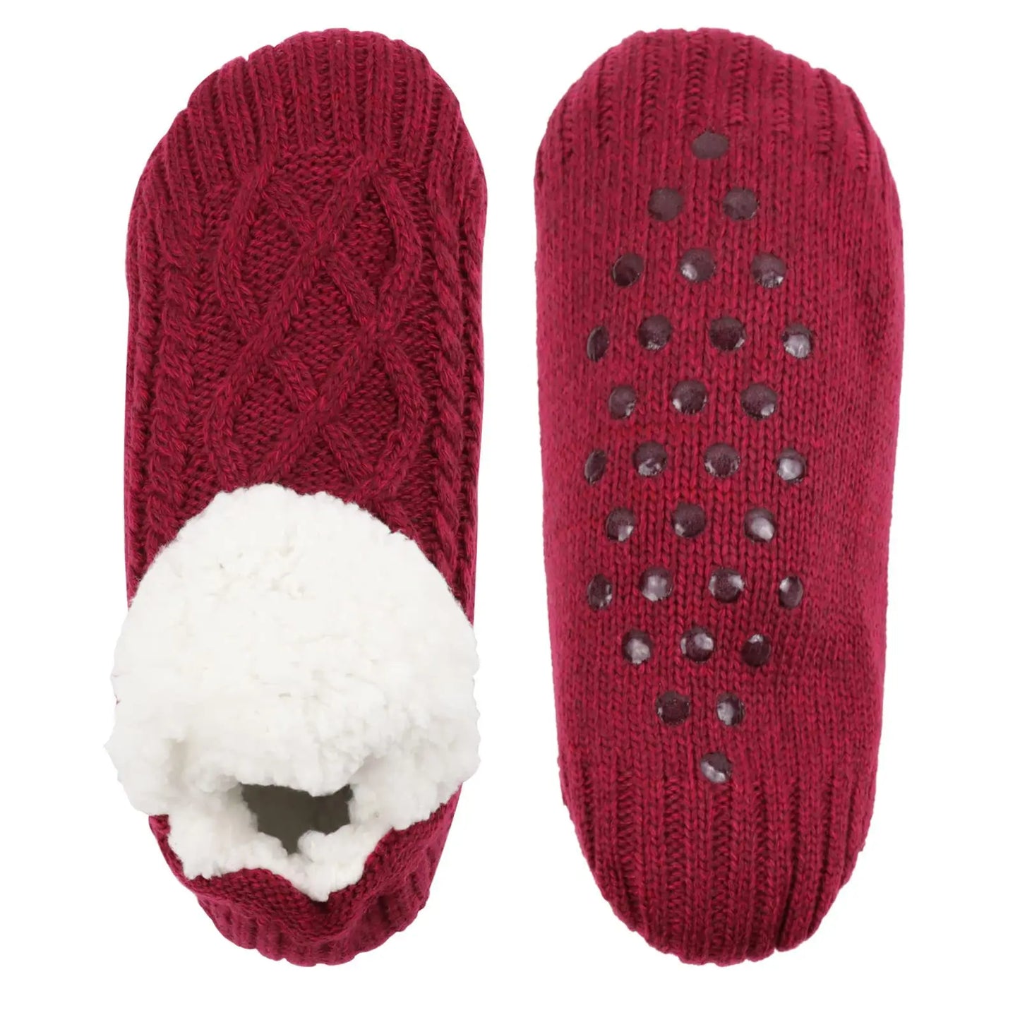 Men's Thermal Slipper Socks - Warm Short Cotton Socks for Winter, Thickened Non-Slip Grip Fuzzy Floor Socks