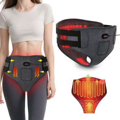 162-LED Red Light Therapy Device – 660nm Vaginitis & Menstrual Pain Relief Massager for Stomach and Waist