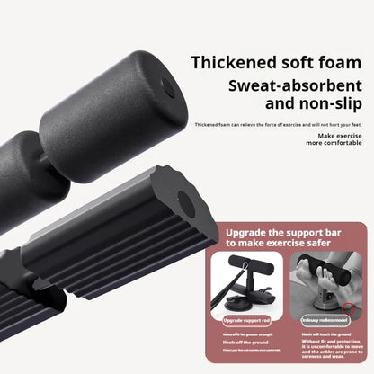 Abdominal Muscle Exerciser with Resistance Band – Sit-Up & Pelvic Trainer for Home Gym & Bodybuilding