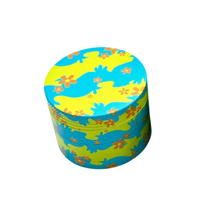 2" Orange Daisy Flower Metal Herb Grinder – Portable Spice & Herb Crusher