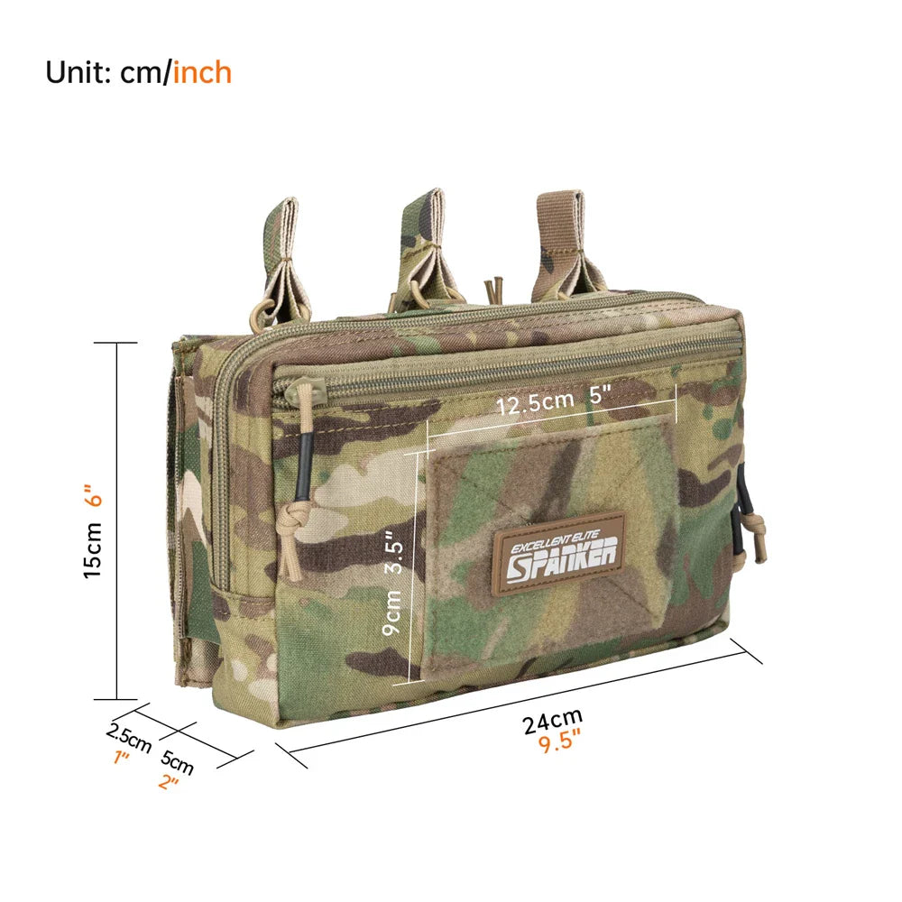 Tactical MOLLE Triple Magazine Pouch – Open-Top Universal Cartridge Holder & Accessories Bag