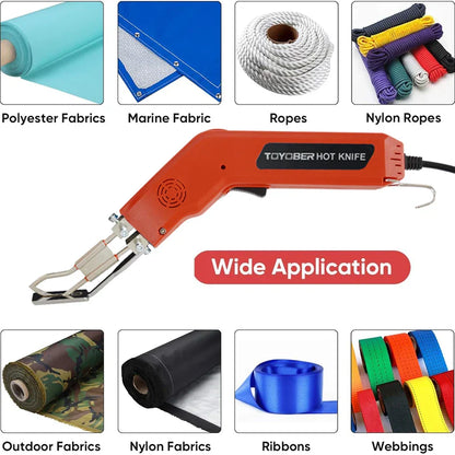 Electric Fabric Cutter Kit – Hot Knife for Ribbon, Webbing, Belt, Cloth, and Rope Cutting