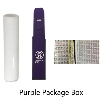 50pcs Cookies 510 Cartridges – White Plastic Tubes with Packing Box & Labels
