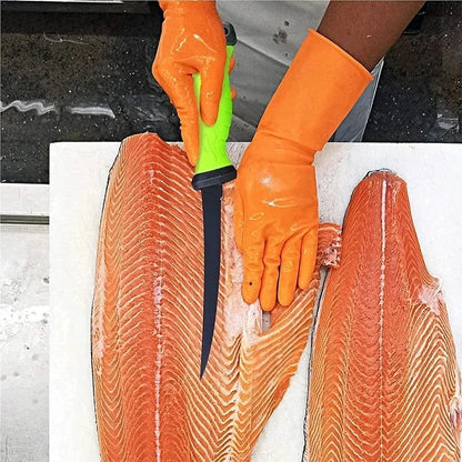Stainless Steel Fillet and Boning Knife - Multi-Purpose Meat Cleaver, Butcher Knife, Fruit Cutter - Slicing Kitchen Knives for Fish