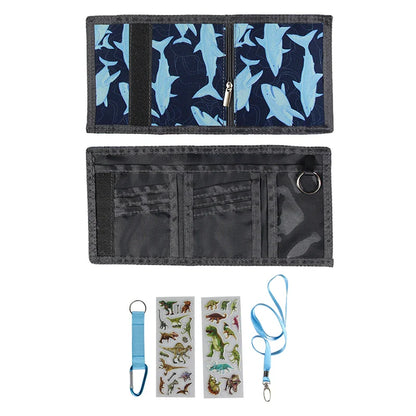 Kids Trifold Casual Wallet – Multifunctional Youth Wallet with Zipper Coin Pocket & Card Holders, Perfect Gift for Children