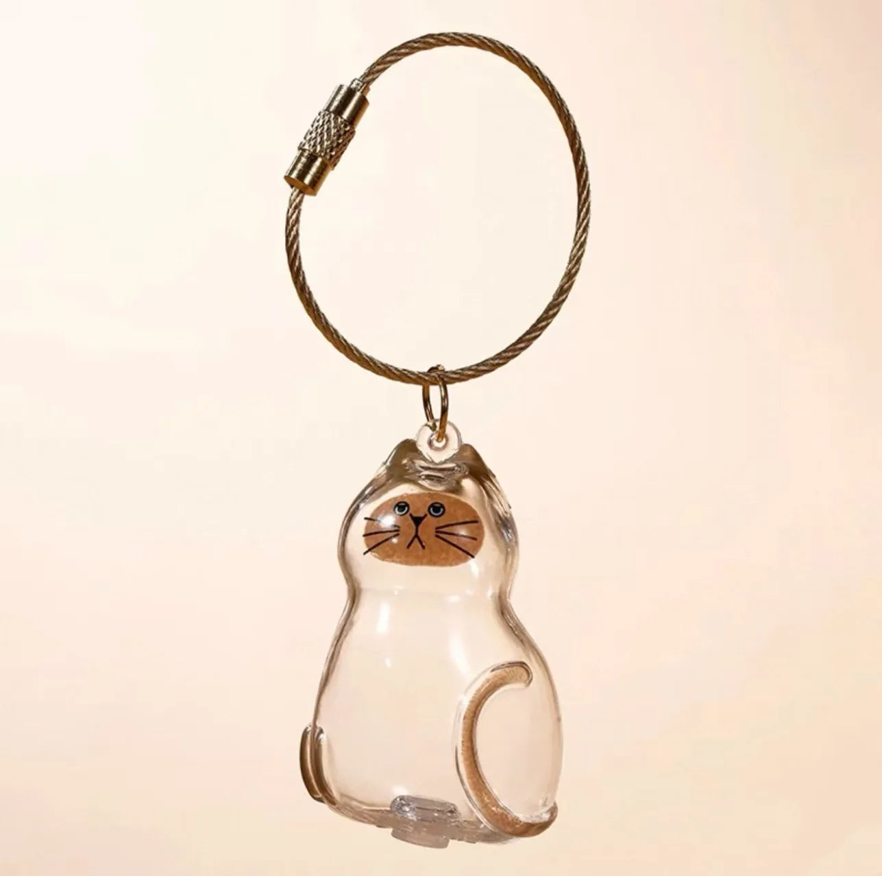 Cute Dog Hair Storage Pendant Keychain – Couple Bag Charm, Car Keychain Jewelry, Souvenir Gift & Decoration Accessory