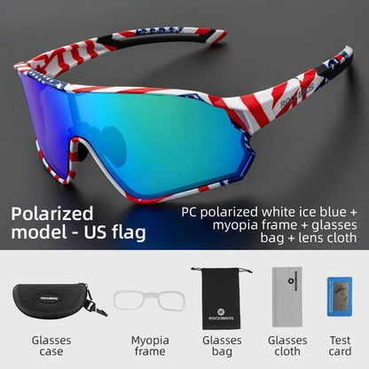 ROCKBROS MTB/Road Bike Glasses – UV400 Polarized Photochromic Cycling Eyewear