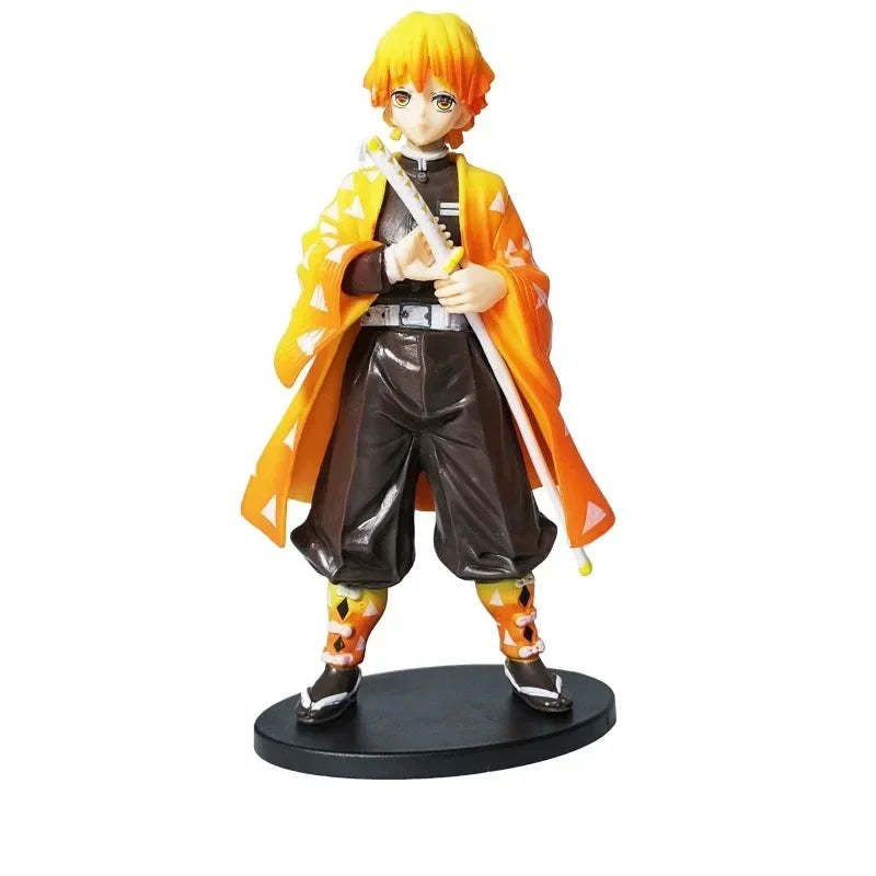 Demon Slayer Anime Figures – Kimetsu No Yaiba Tanjiro Nezuko Zenitsu Inosuke Action Doll Toys