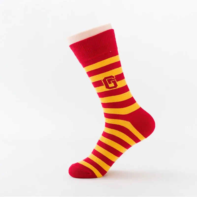 Wizard School Letter Socks - Malfoy Family Slytherin Cosplay Stripe Badge Accessories