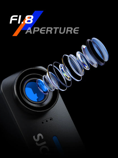 SJCAM C110+ 4K Action Camera – 30fps, 6-Axis GYRO, WiFi Remote, 1050mAh, Portable Sports DV for Helmet & Motorcycle