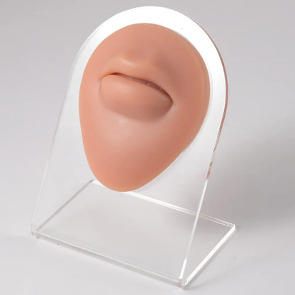 Soft Silicone 1:1 Simulation Body Piercing Practice Model – Ear, Nose, Navel & Nipple Display Stand for Jewelry Training & Teaching Accessories
