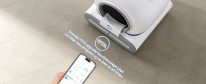 DOEL Automatic Self-Cleaning Cat Litter Box – App-Controlled Smart Toilet with Litter Mat for Multiple Large Cats