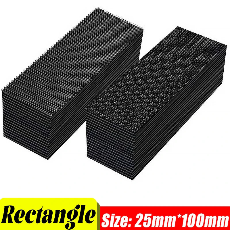 Strong Carpet Fixing Stickers – Self-Adhesive Touch Fastener Grip Tape, Double-Faced Black Mat Patch for Home Floor, Anti-Skid