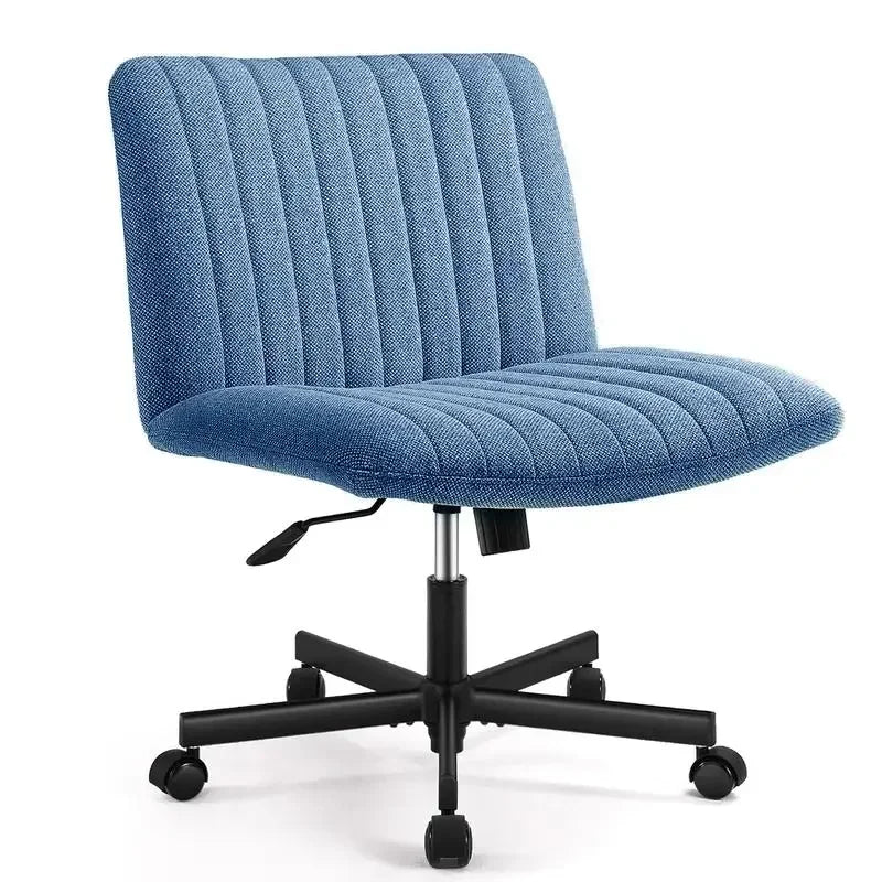 Joyfinity Plus Size Criss Cross Office Chair - Armless Swivel Modern Desk Chair for Home