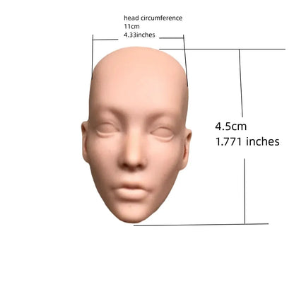 Poppy Blank Face Doll Heads — 1/6 DIY Crafting Parts in Super White, Coffee, Pink & Beige Skin for Doll Making