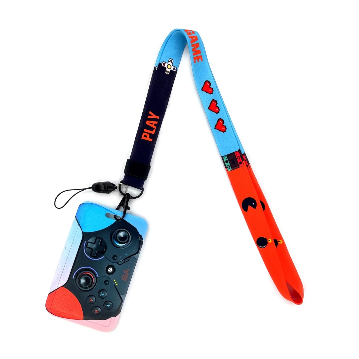 Vintage Tape ID Card Holder with Hanging Rope – Mobile Phone & Chest Card Lanyard