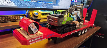 Huina 770S Remote Control Engineering Car — Genuine Alloy Trailer Head Model, 4WD Toy for Kids, Ratio 501D