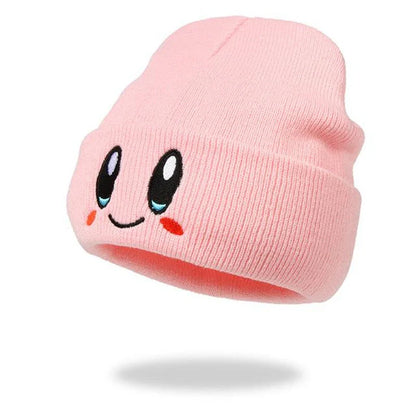 Cute Eye Embroidery Beanie – Trendy Candy Color Knit Hat for Women & Men, Casual Winter Couple Beanies
