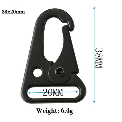 Aluminum Eagle Hook Carabiner Buckle – 10 Sizes Outdoor Climbing Strap Clip Tool