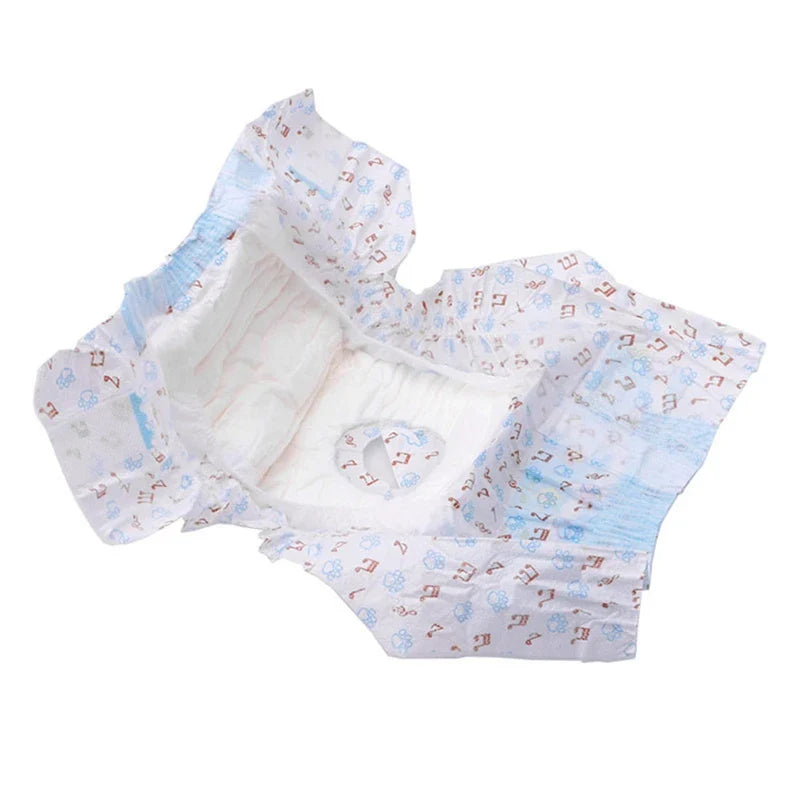 10/12PCS Super Absorbent Dog Diapers – Disposable Leak-Proof Puppy Nappies for Male & Female Dogs