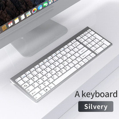 Bluetooth 5.0 & 2.4G Wireless Keyboard and Mouse Combo – Mini Multimedia Set for Laptop, PC, TV, iPad, MacBook, Android