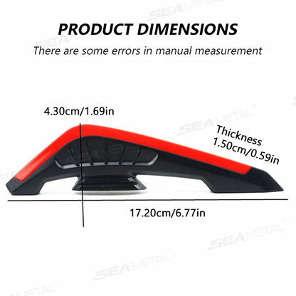 BLALION 2PCS Motorcycle Side Wing LED Lights — 12V Universal Aerodynamic Spoiler Lamps, Decoration & Modification Kit