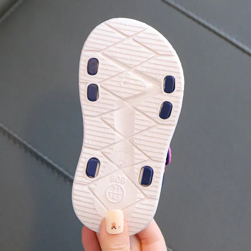 Kids Fashion Sandals — Baby & Toddler Boys’ Soft Sole Non-Slip Summer Shoes for Girls, Beach Casual Footwear Ages 2-10