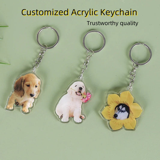 Custom 5cm Acrylic Keychain — HD Transparent Anime Character Charm for Women, Couples Accessories & Easter Gift