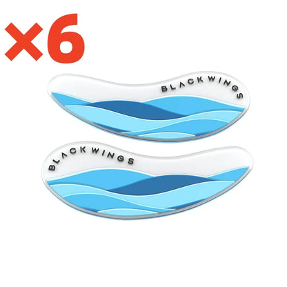 Blackwings Reusable Silicone Cooling Eye Patches – Gel Eye Mask for Dark Circles & Puffy Eyes (6 Pairs)