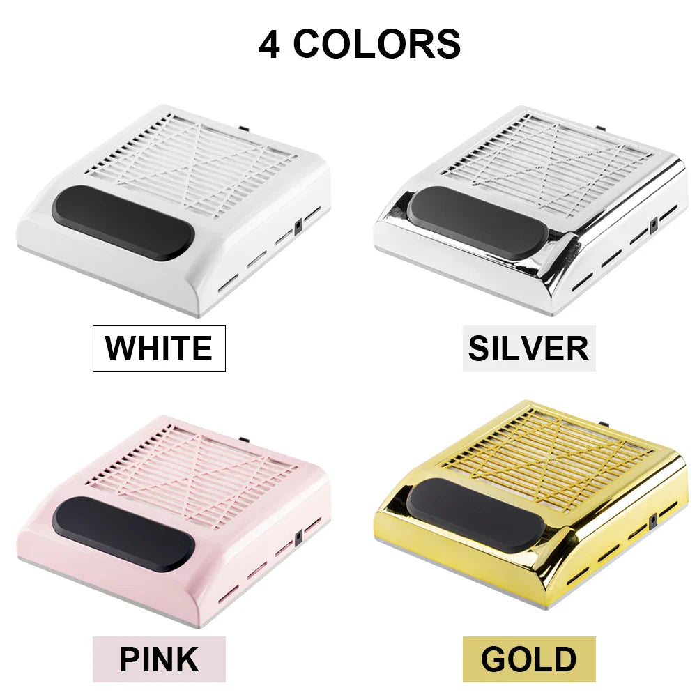 Nail Dust Collector – Powerful Manicure Vacuum Cleaner with Filter, Nail Extractor Fan for Nail Art Tools