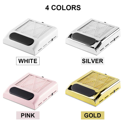 Nail Dust Collector – Powerful Manicure Vacuum Cleaner with Filter, Nail Extractor Fan for Nail Art Tools