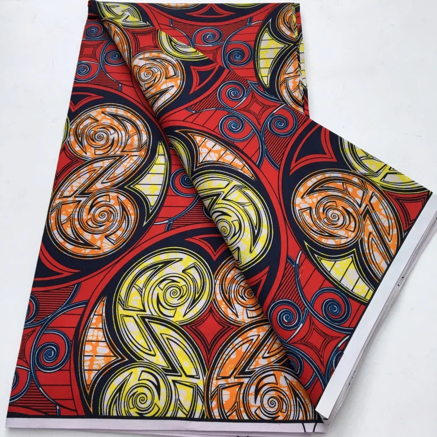 African Wax Print Fabric - Nigerian Ankara Batik Dutch Fabric for Women’s Dresses & Sewing Materials