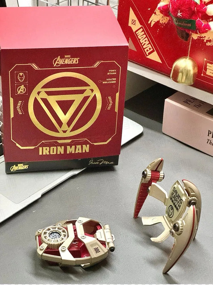 MARVEL Iron Man Bluetooth Headphones – ANC Active Noise Cancelling Wireless Earphones for Sports & Gaming Gift