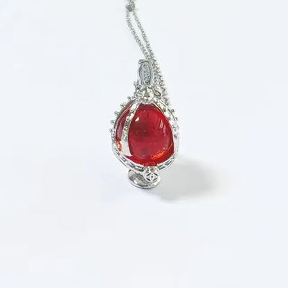 Puella Magi Madoka Magica Cosplay Necklace – Kaname Madoka & Akemi Homura Soul Gem Crystal Pendant Choker Jewelry