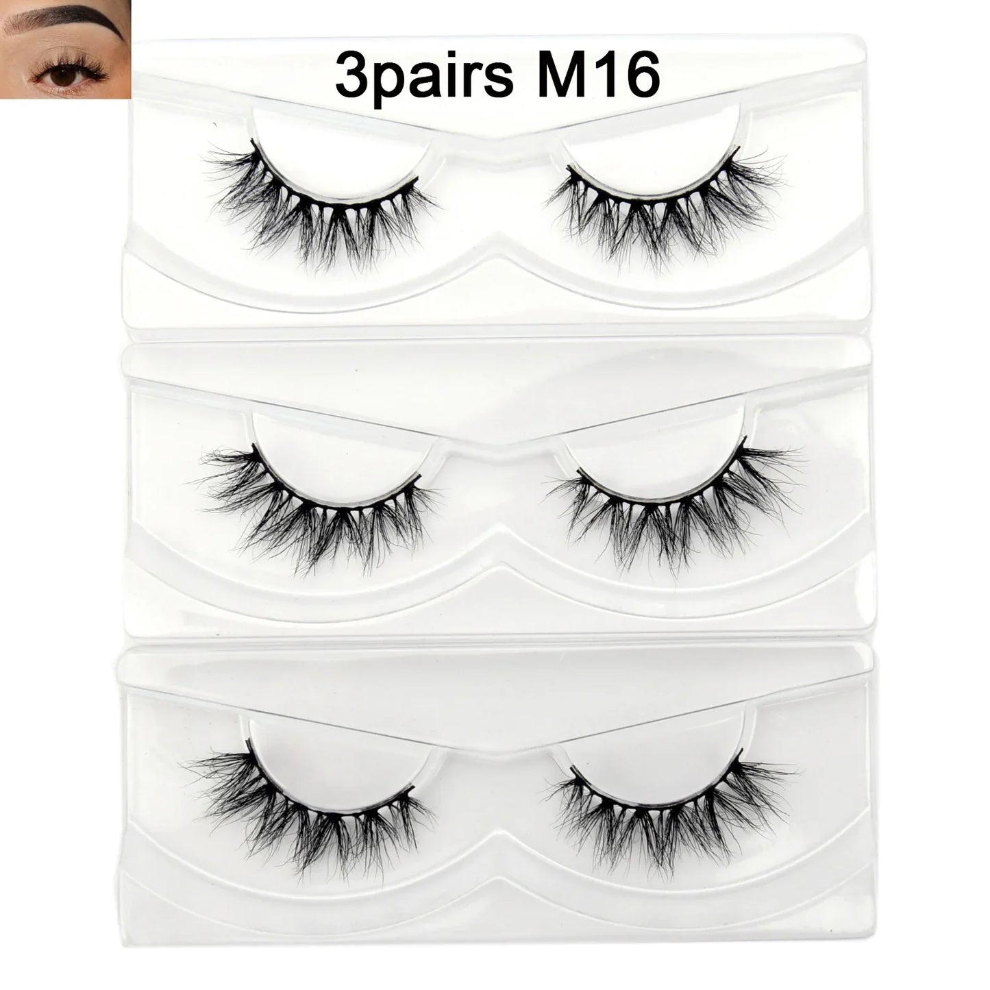 Visofree 13mm 3D Mink Eyelashes – Natural Long Handmade Cruelty-Free False Lashes for Makeup G04