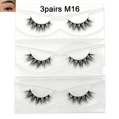 Visofree 13mm 3D Mink Eyelashes – Natural Long Handmade Cruelty-Free False Lashes for Makeup G04