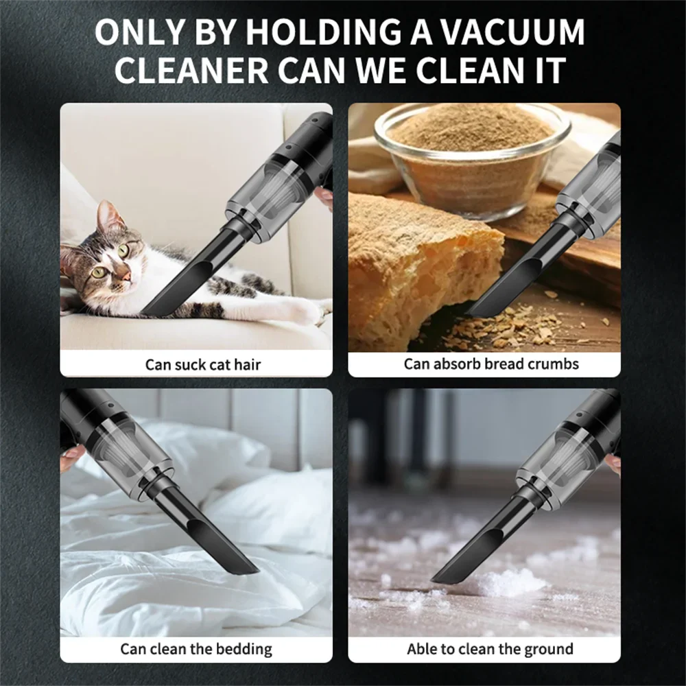 15000PA Handheld Cordless Vacuum – High-Power Compressed Air Dust Collector & Mini Car Cleaner